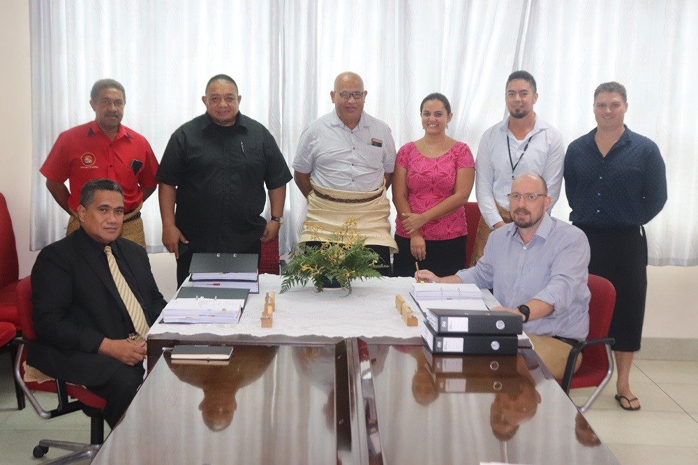 Signing with Infratec for TREP03 (Vava'u and 'Eua)